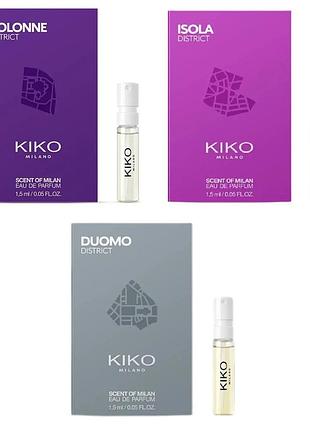 Набір пробників kiko milano scent of milan eau de parfum 01 жіночий 4.5ml