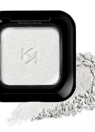 Тени kiko high pigment eyeshadow 38 metallic light silver