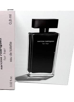 Пробник narciso rodriguez for her eau de toilette жіночий 0.8ml