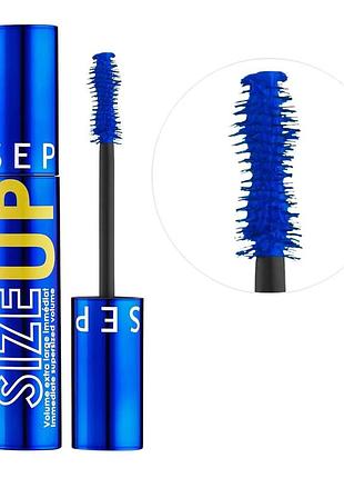 Sephora size up volumizing mascara blue туш для вій синя