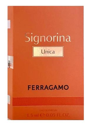 Пробник salvatore ferragamo signorina unica женский 1.5ml
