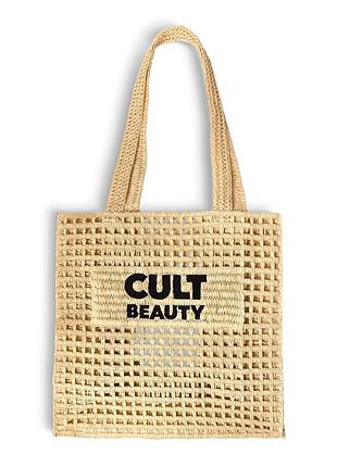 Сумка cult beauty large raffia-style tote bag