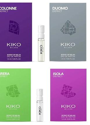 Набір пробників kiko milano scent of milan eau de parfum жіночий 6ml