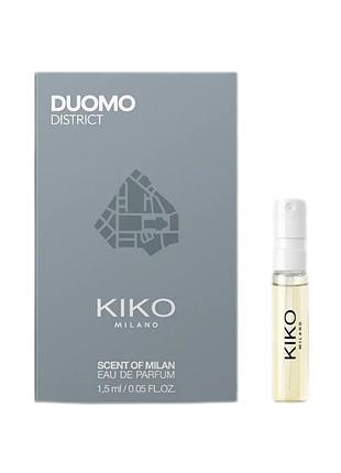 Пробник kiko milano scent of milan eau de parfum duomo district женский 1.5ml