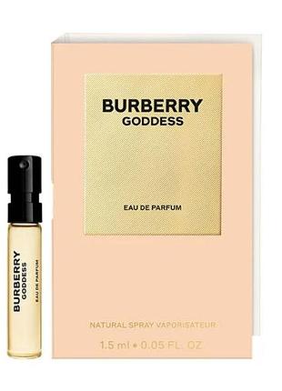 Пробник burberry goddess eau de parfum женский 1.5ml