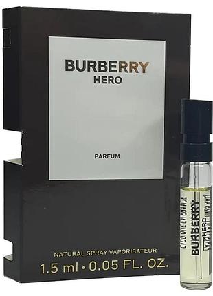 Пробник burberry hero parfum мужской 1,5ml