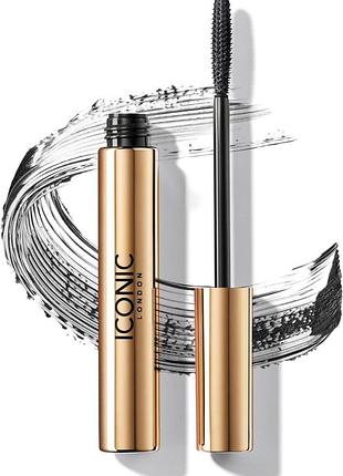 Тушь для ресниц iconic london triple threat mascara black черная 9ml