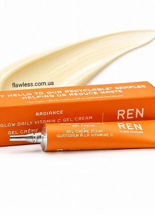 Увлажняющий гель-крем для лица ren clean skincare glow daily vitamin c gel cream 5 ml