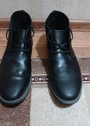 Ботинки кожаные clarks