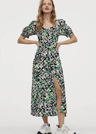 Легке плаття в принт h&m