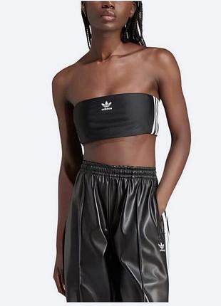 Топи adidas бандо чорний рожевий