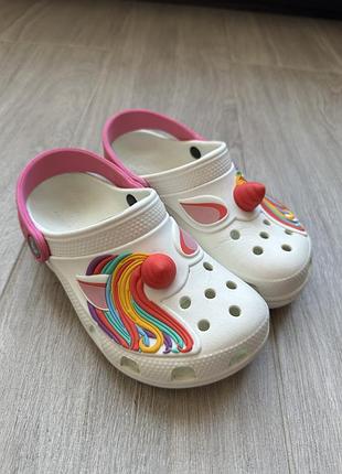 Crocs unicorn / єдиноріжка (с12) / оригінал в чудовому стані