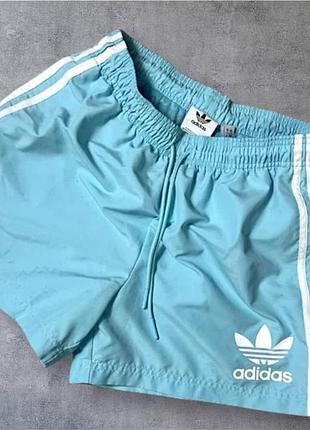 Шорты мужские голубые adidas