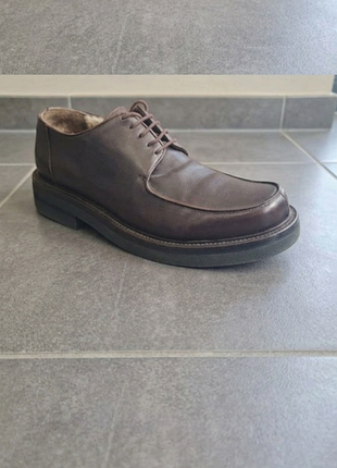 Massimo dutti чоловічі шкіряні туфлі дербі 41, натуральна шкіра, оригінал