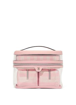 Косметичка 4 в 1 рожева victoria's secret 4-piece makeup bag heritage stripe сумка victoria's secret