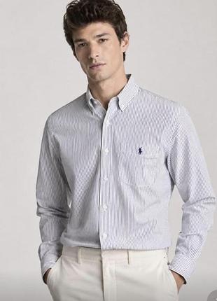 Polo ralph lauren чоловіча сорочка, брендова сорочка в смужку
