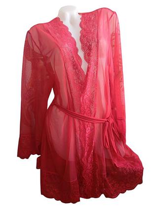 Прозорий халат пенюар lascana m/l/xl