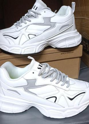 Женские кожаные кроссовки stilli
36-40р