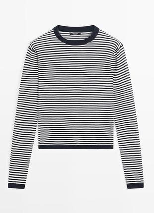 Свитер в полоску massimo dutti