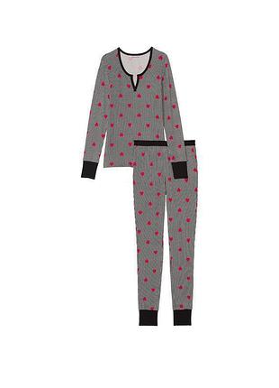 Піжама victoria's secret thermal long pajama set