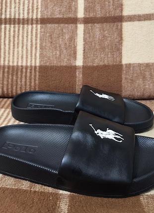Мужские тапки шлепанцы polo