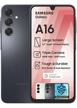 Samsung galaxy a16 4/128gb black | вітринний (був за склом) - як новий, гарантія рік
