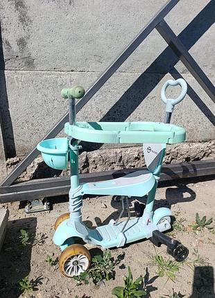 Дитячий самокат-трансформер 5-в-1