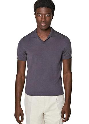 Мужское поло suitsupply 100% merino wool, тонкая шерсть мериноса, l