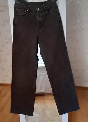 Джинси коричневого кольору.massimo dutti.