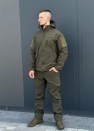 Куртка soft shell олива military батали