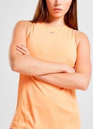 Жіноча спортивна майка nike dri fit tank, розмір м, майка для тренувань, nike running, бігова майка, nike цент лого