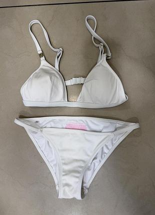 Білий роздільний купальник розмір xs victoria's secret
