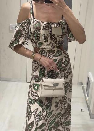 Льняна сукня від zara
