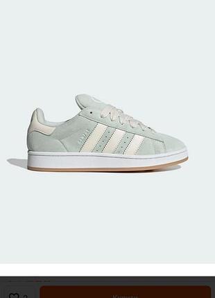 Світло зелені кеди adidas campus