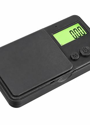 Електронні кишенькові ваги fodwet з lcd-підсвіткою до 500г / 0.01г чорний