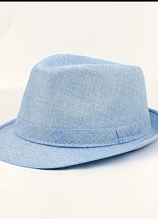 Шляпа «федора» цвета «голубое небо» 💙👒