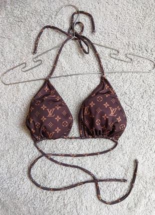 Женский купальный лиф в стиле louise vuitton верх от купальника