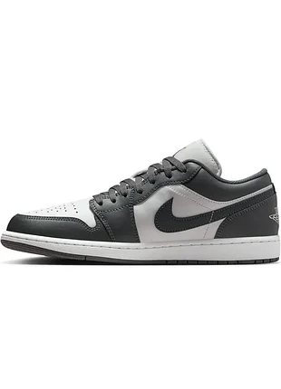 Оригинальн! кроссовки мужские air jordan 1 low "grey/white " 553558-044