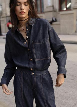 Джинсова сорочка zara