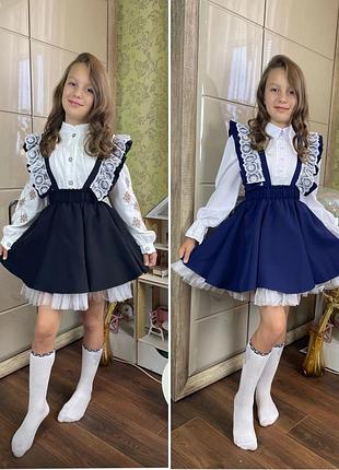 Шкільний сарафан для дівчинки