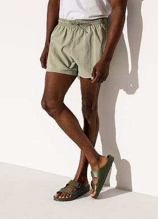 Шльопанці birkenstock arizona eva хакі з двома регульованими ремінцями, оригінал