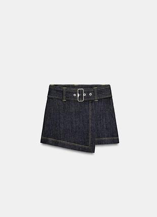 Джинсова спідниця шорти zara