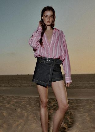 Джинсова спідниця шорти zara