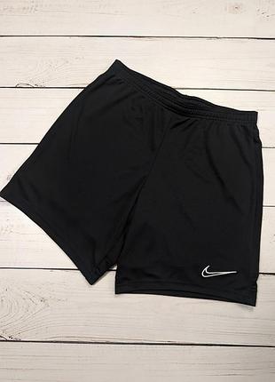 Мужские черные легкие спортивные шорты для бега и тренировок nike dri fit оригинал найк драй фит футбольные игровые