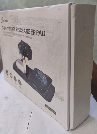 Беспроводное зарядное устройство 3-в-1 seneo pa202a (iphone, airpods, apple watch)
