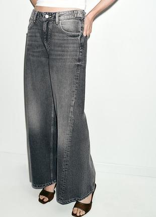 Джинси zara wide leg s, m, m/l