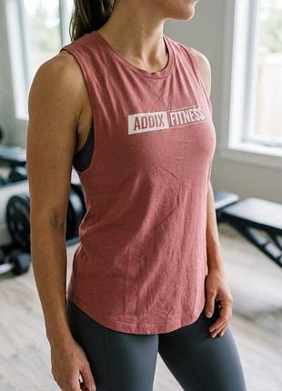 Стильна спортивна майка addix fitness від next level apparel жіноча фітнес майка