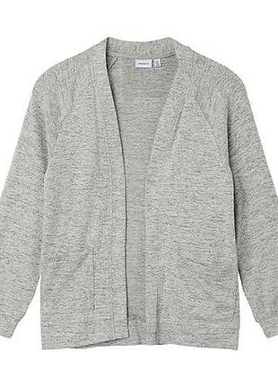 Класичний сірий меланжевий кардиган  кофта від бренду name it zara