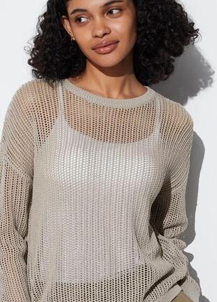 Ажурный джемпер uniqlo