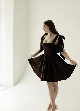 Платье женское костюмка шоколад,белое, розовое и черное 40-42 и 44-46